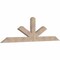 Ekena Millwork Saratoga Smooth Timber Gable Bracket, Douglas Fir, 96"W x 28"H x 3 1/2"D x 5 1/2"F, 7/12 Pitch GBW096X28X0406SAR00SDF - alternate 5